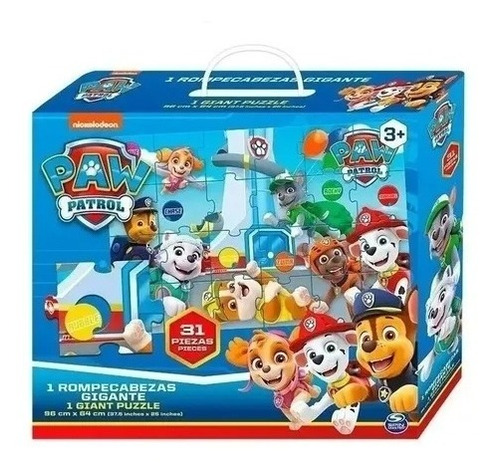 Paw Patrol Rompecabezas Gigante Puzzle 31 Piezas Original