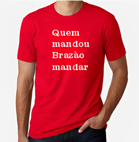 Camisa Marielle Brazão Paz Quem Mandou Vermelha