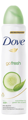 Desodorante Dove Go Fresh De Pepino Y Té Verde, 150 Ml, Paqu