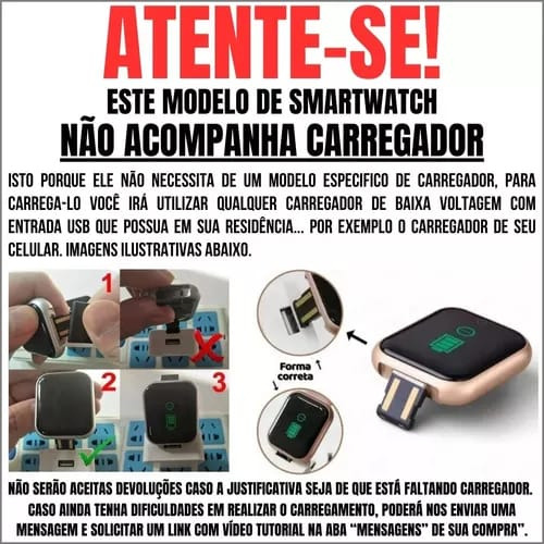 Relógio Smartwatch D20 Digital Esportivo Bluetooth Preto Preto Preto
