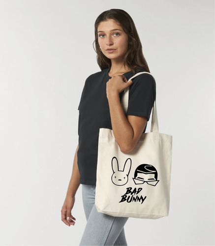 Tote Bag Estampado Bad Bunny, Conejo, Romanosmodas