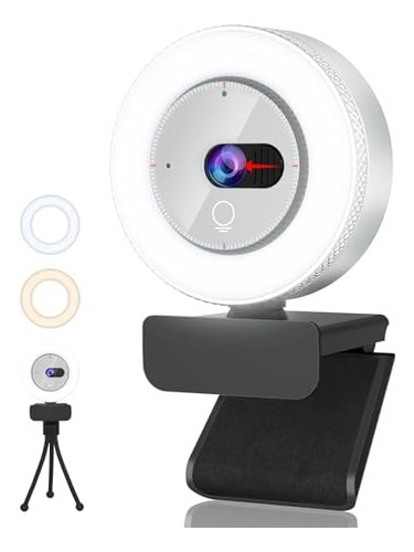 Cámara Web Con Luz - Cámara Web 1080p Para Pc Con Cubierta D