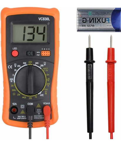 Multimetro Profesional Digital Voltímetro Amperi Resistencia