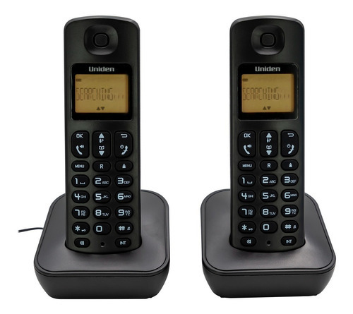 Telefono Duo Inalambrico Uniden At-3100-2bk Color Negro