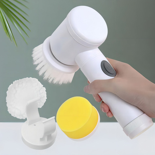 Cepillo de limpieza eléctrico multiusos para cocina y baño