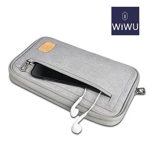 Estuche Organizador Para Llevar Celulares Accesorios Wiwu