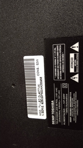 Placa Principal Tv Semp Toshiba Dl4077i(a)5800-a8r16b-1poo