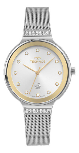 Relógio Technos Feminino Slim Prata - Gl32ba/1k