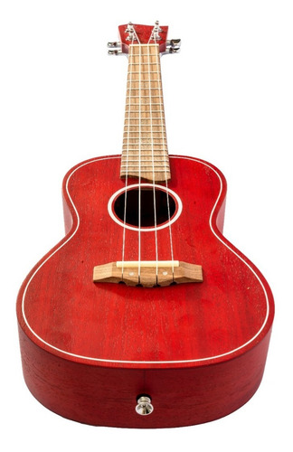 Ukelele Concierto Bamboo Rojo U-23 Fuego Incluye Funda Y Pua