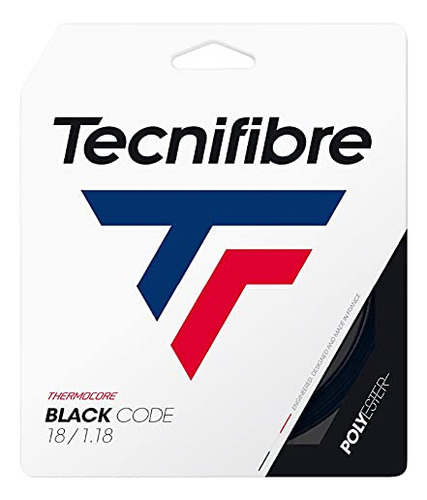 Cordaje De Tenis Tecnifibre Black Code (18g, 1.18puLG)