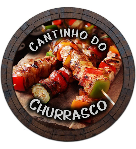 Quadro Tampa De Barril Cerveja Whisky - Churrasco 4