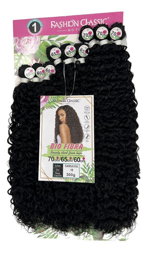 Cabelo Orgânico Cacheado Carnaval Beauty Hair Tela 70 Cm