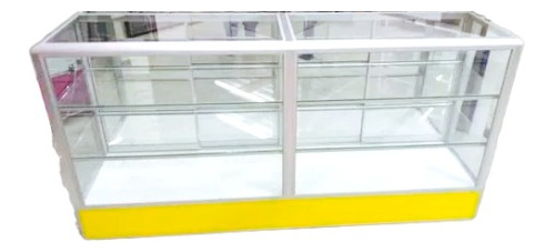 Vitrina Mostrador Exhibidora Aluminio 1.8m Largo