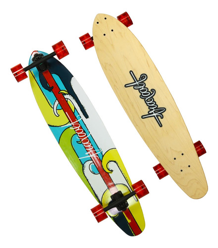 Longboard Traxart Mini Pintail Nazare 38.25 Fa-093 Cor Azul-turquesa