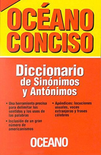 Oceano Conciso - Diccionario De Sinonimos Y Antonimos