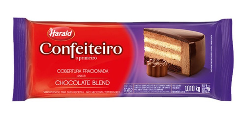 Imagem 1 de 1 de Cobertura Fracionada Chocolate Blend 1,010kg Harald