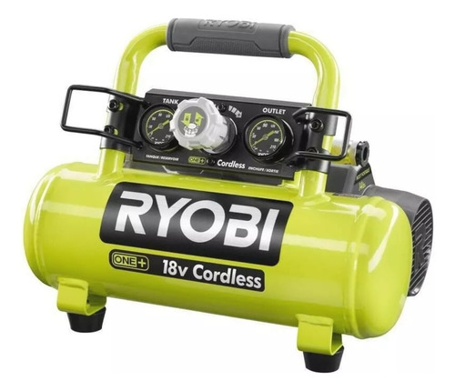 Mini Compresor Ryobi Inal. 1 Gal. No Incl Bat, P739 Color Verde lima Fase eléctrica 0 Frecuencia 0
