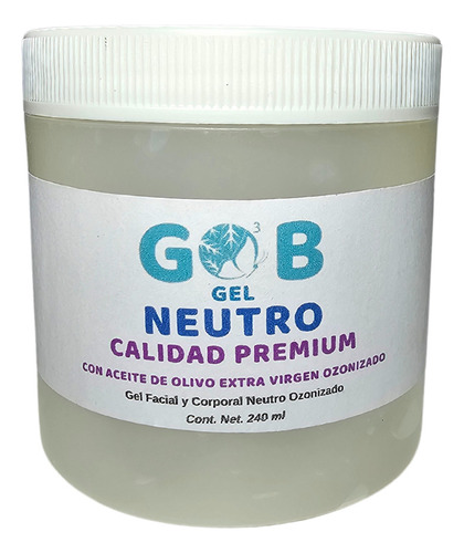 Gel Base Neutro Ozonizado Calidad Premium - Gob - 240 Ml