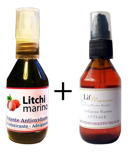 Cólageno Marino - Antioxidante - Litchi Marino X 2 45 Ml