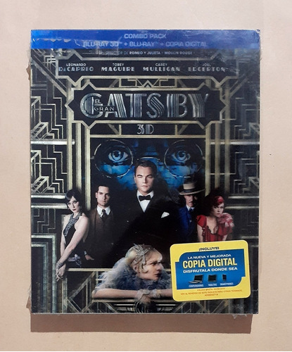 The Great Gatsby -nueva- Blu-ray 3d + 2d + Dvd Original