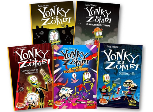 * Combo 5 Libros Yonky El Zombie * Marko Torres Comic