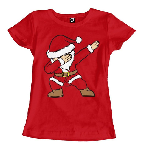 Playera Mujer Santa Claus Moda Navidad Personalizada