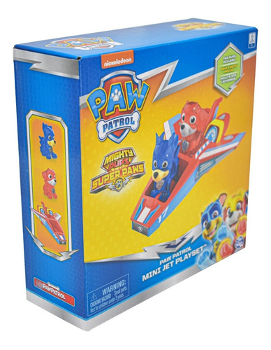 Paw Patrol Mighty Super Paws Mini Jet Playset Spin Master