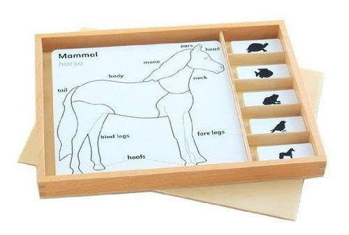 Conjunto De Actividades Montessori Animal Puzzle