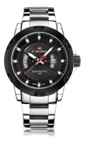 Relógio De Aço Masculino Militar De Luxo Naviforce Nf 9085