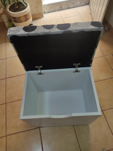Baúl Taburete Para Almacenar Con Asiento