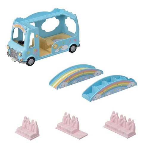 Sylvanian Families Ônibvus Arco Íris Sunshine Nurser Bus