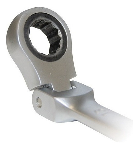 Llave Combinada Articulada Con Crique Cr-v Larga 15mm 15 Mm Color Gris