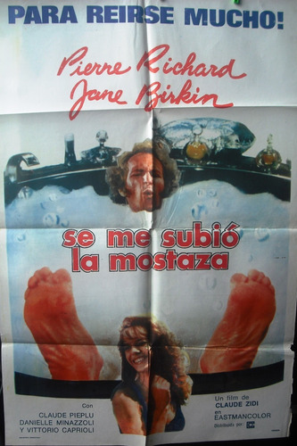 Afiche Original De La Película Se Me Subió La Mostaza