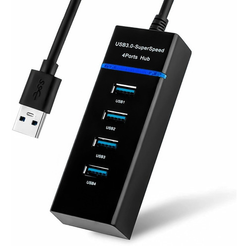 Hub Usb 4 Puertos Usb 3.0 Notebook Pc Windows Mac Otec