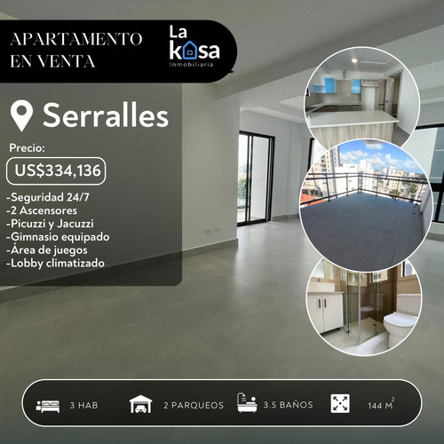 Vendo Apartamento En Exclusivo Sector Serralles