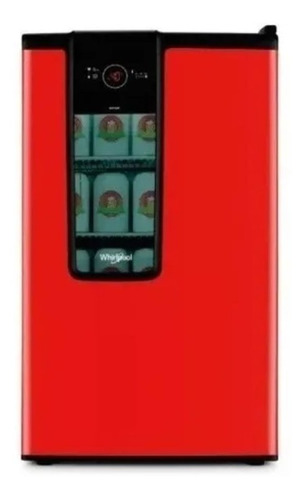 Heladera Whirlpool Wbc82ry Cervecera Roja Color Rojo