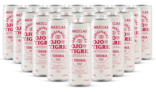 Imagen 1 de 1 de Seltzer Ojo De Tigre Toronja 355 Ml (24 Piezas)