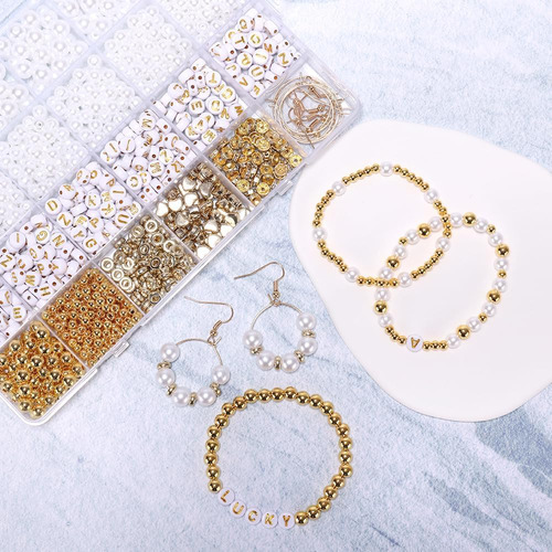 Kit De Fabricación De Pulseras De Cuentas De Navidad D...