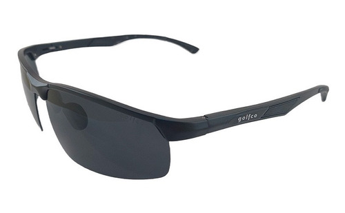 Gafas De Sol Golfco Polarizada Negras Y Lente Negro Uv 100%