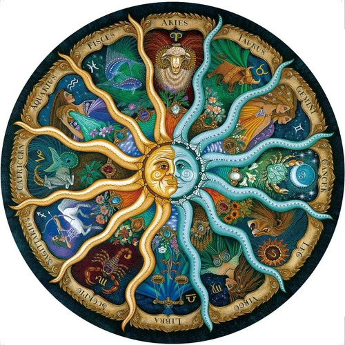 Zodiac Horóscopo - Puzzle Redondo (1000piezas)