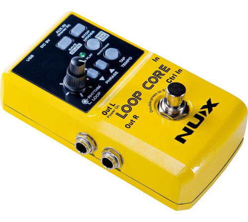 Pedal de efecto NUX Loop Core  amarillo