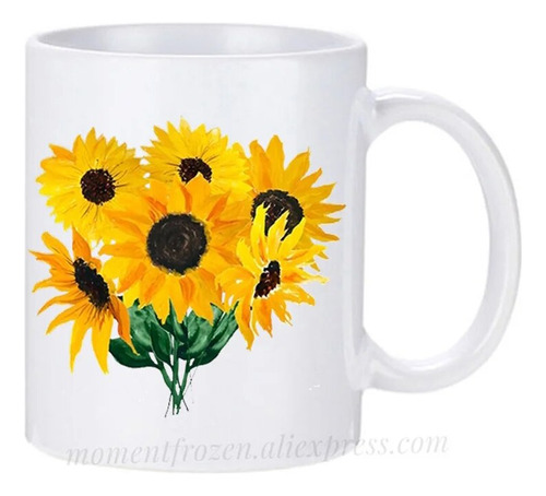 Tazas De Té Creative Sunflower Cups Con Leche Y Café Mugen B