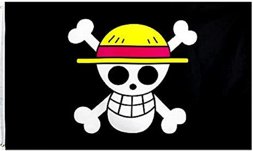 Bandera Pirata De Luffy One Pieces 150 Cm X 90 Cm