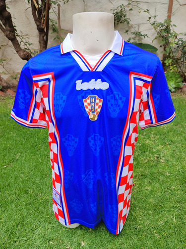 Jersey Croacia Azul Mundial 1998 Retro Talla L