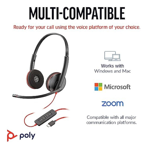 Auriculares Con Cable Poly Blackwire 3220 (plantronics) -