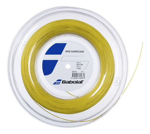 Cuerda Tenis Babolat Rpm Hurricane 1.30 X 200 Mts (amarillo)