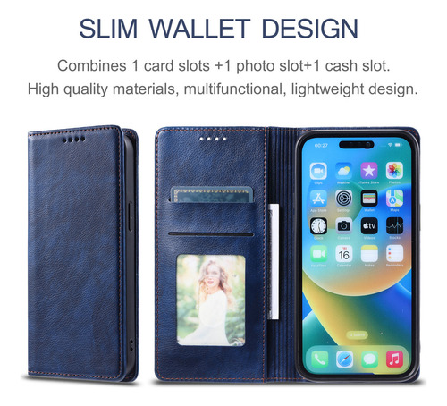 Funda Tipo Cartera Para Teléfono Redmi 13c 12 10 10c 9 11a