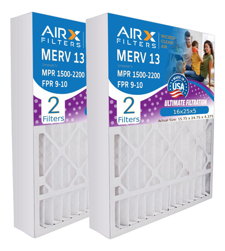 Filters Wicked Clean Air Filtro Aire Merv Para Lennox