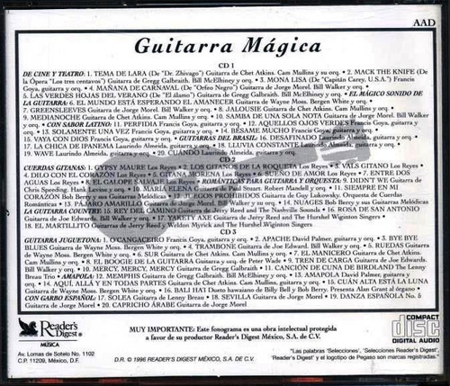 Cd Guitarra Mágica Selecciones Del Reader's Digest (Usado)