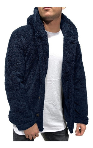 Men's Fleece Jacket With Pockets And Hood